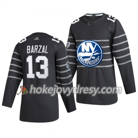 Pánské Hokejový Dres New York Islanders Mathew Barzal 13  Šedá Adidas 2020 NHL All-Star Authentic